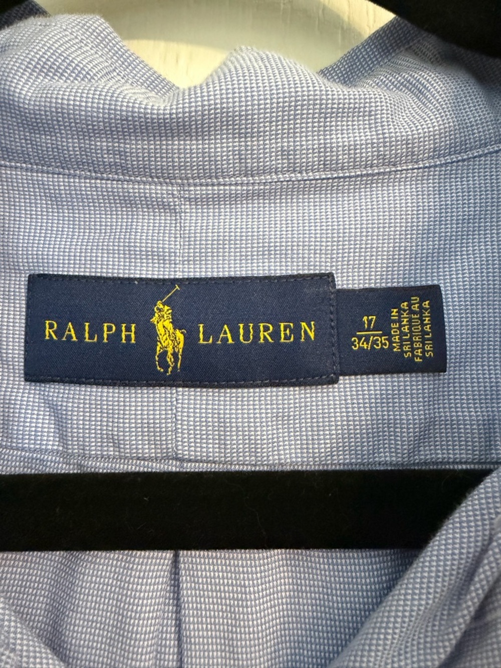 Ralph Lauren Light Blue Button-Down Oxford Shirt Men's L (17) - Picture 2 of 3